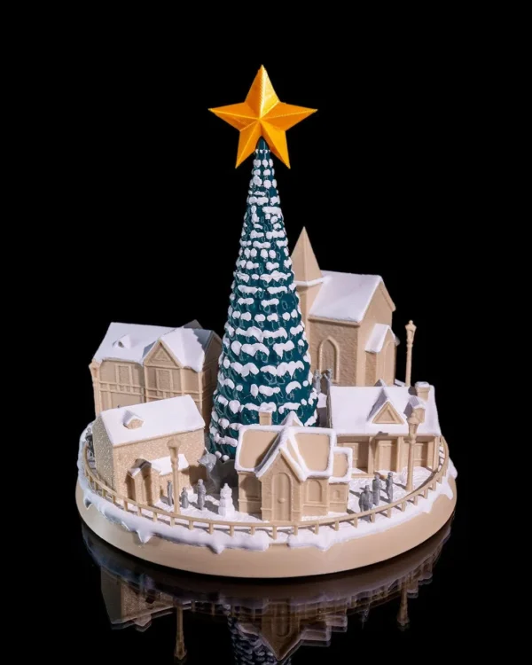 Snowy Christmas Village 1 df34de5a90